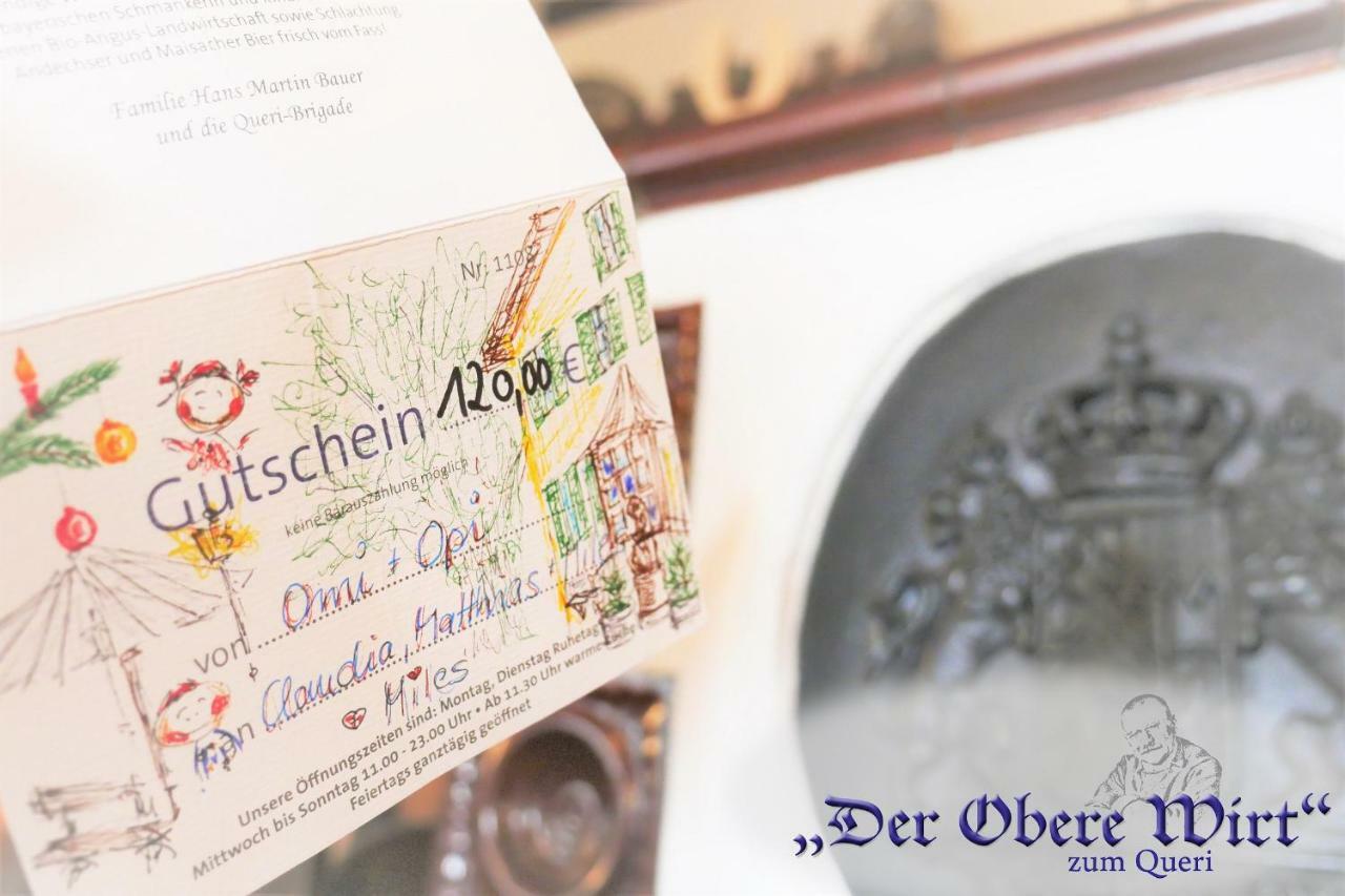 Der Obere Wirt Zum Queri Hotell Andechs Eksteriør bilde